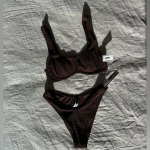 VS PINK brown bikini NWT